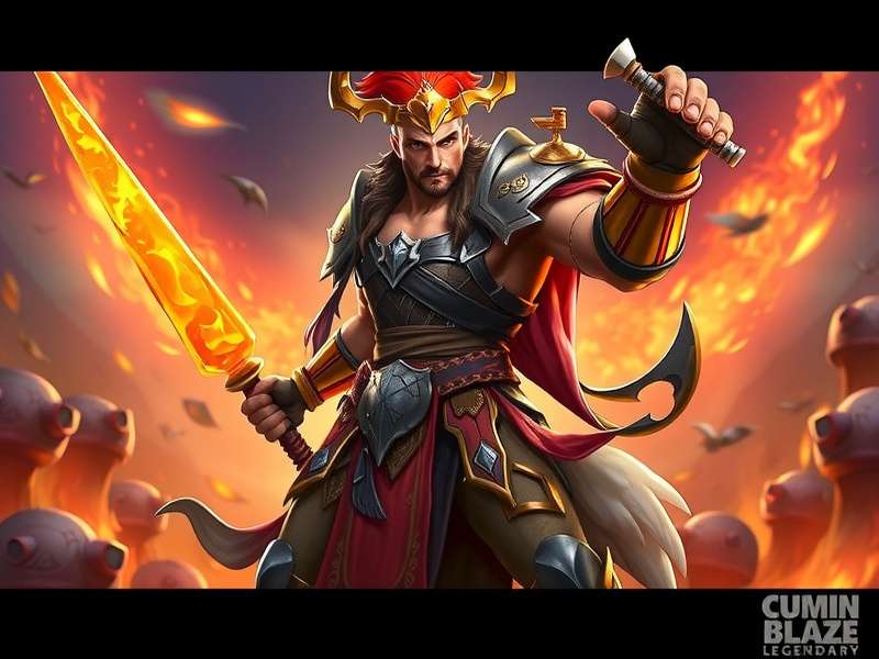 Cumin Blaze Legendary Warrior Game Banner
